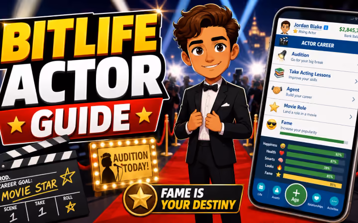 How to Become an Actor in BitLife (2026 Guide)