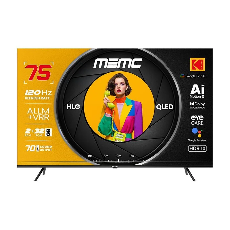 KODAK MotionX 75-inch QLED Ultra HD (4K) Smart Google TV