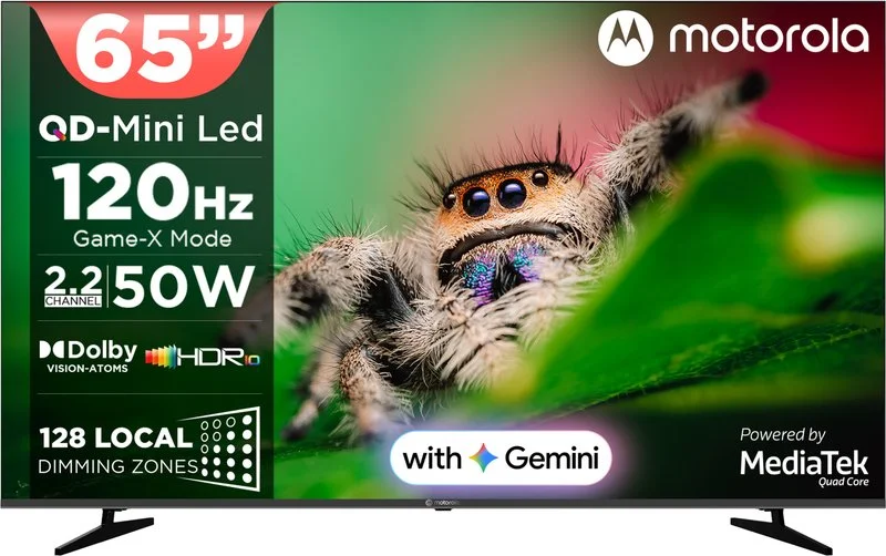 Motorola 65-inch Ultra HD (4K) Mini LED Smart Google TV