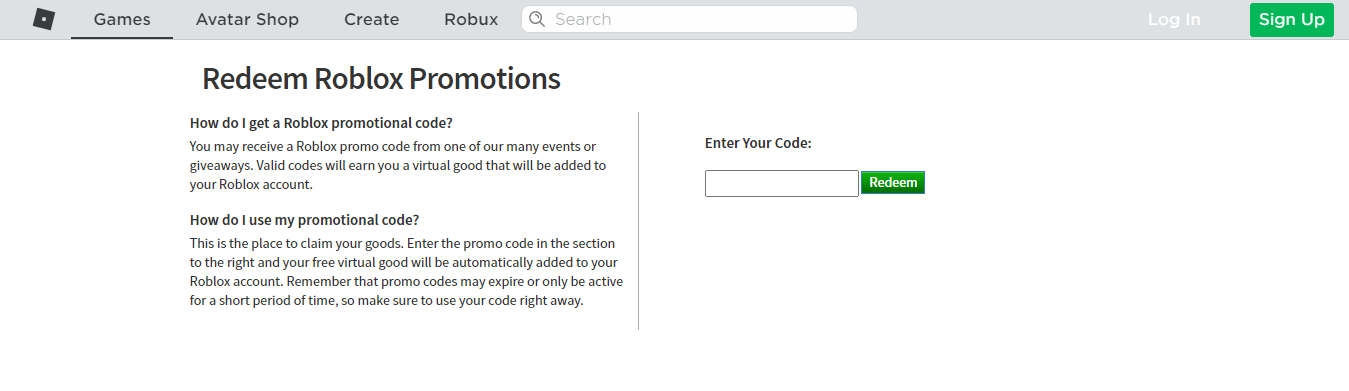 how to redeem promo codes on roblox